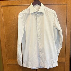 Eton Blue and White  Dress Shirt
